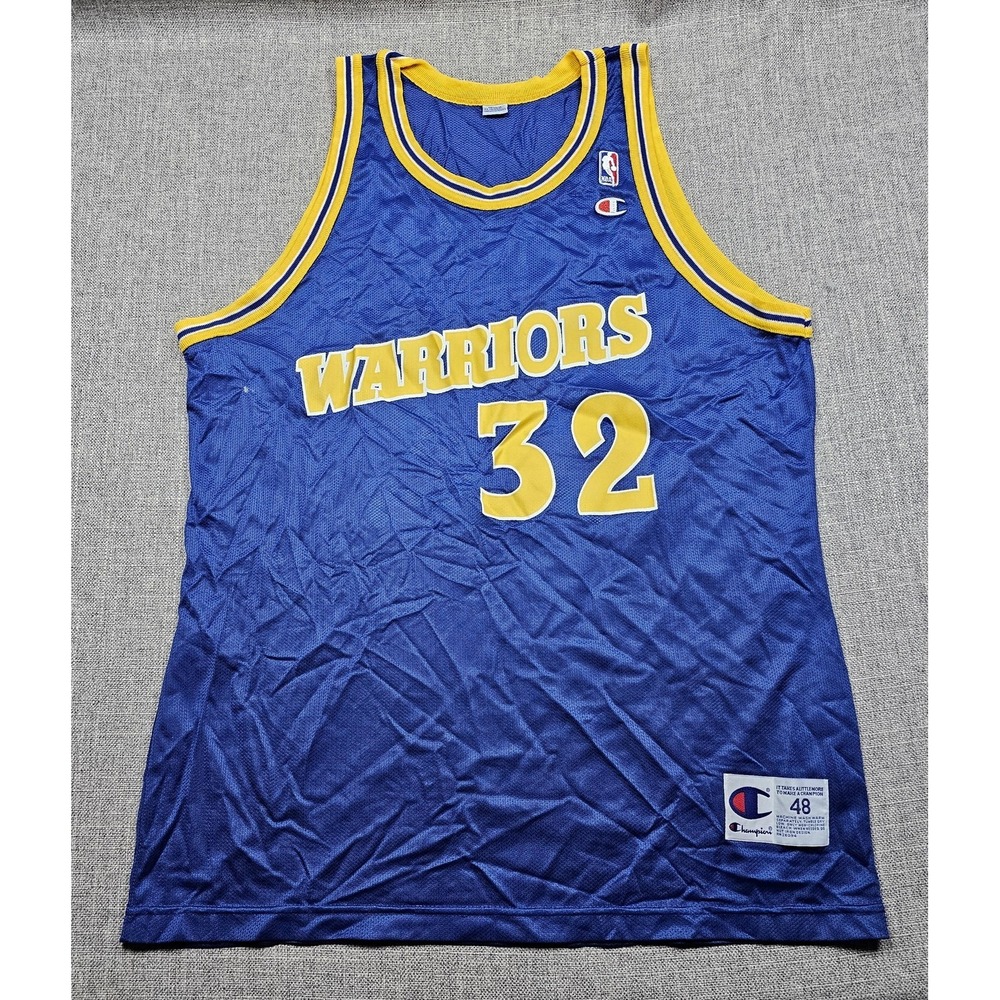 VINTAGE Golden State Warriors‎ Jersey Mens 48 NBA Basketball Smith 32 Champion